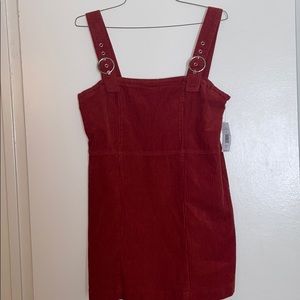 Corduroy halter over dress!